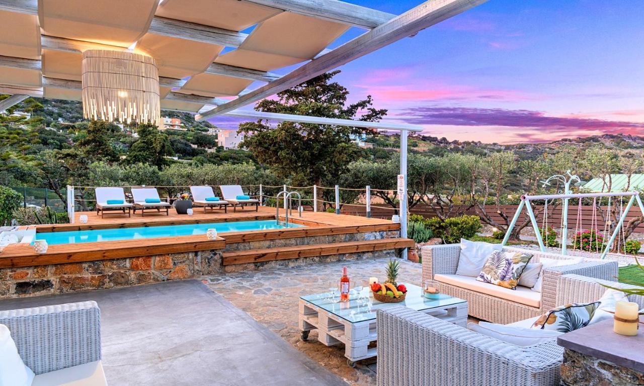 Cretan Lodge Heated Pool Ajos Nikolaos Zewnętrze zdjęcie
