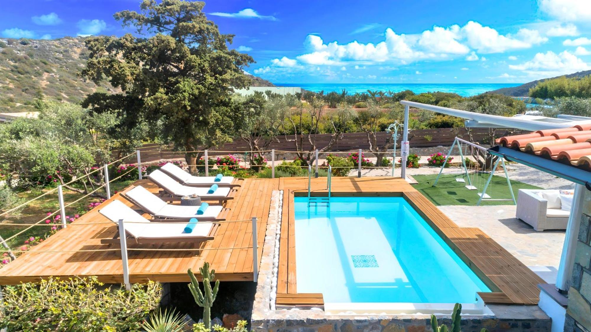Cretan Lodge Heated Pool Ajos Nikolaos Zewnętrze zdjęcie