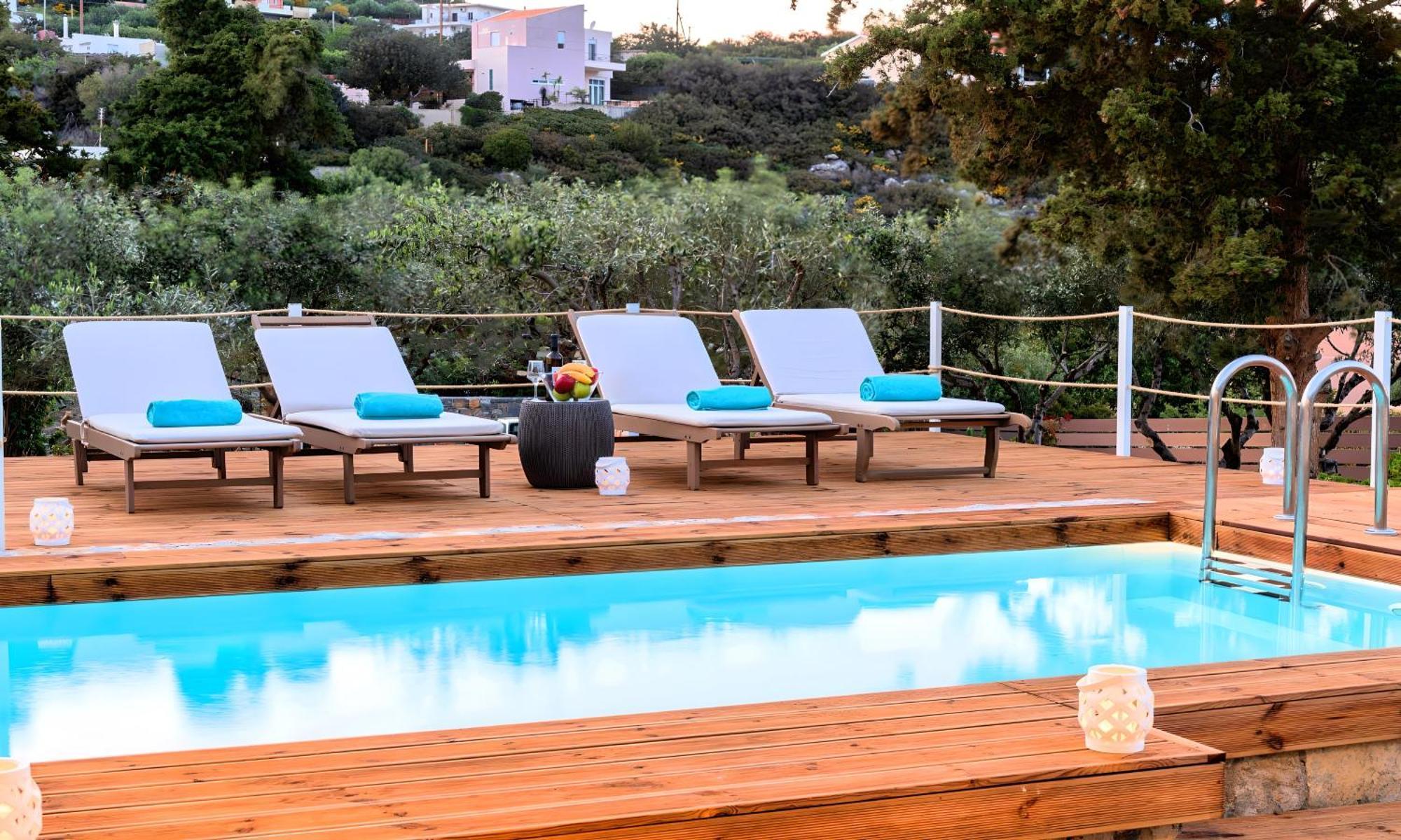Cretan Lodge Heated Pool Ajos Nikolaos Zewnętrze zdjęcie