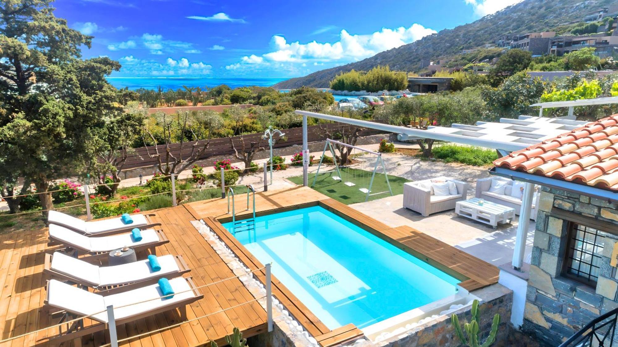 Cretan Lodge Heated Pool Ajos Nikolaos Zewnętrze zdjęcie