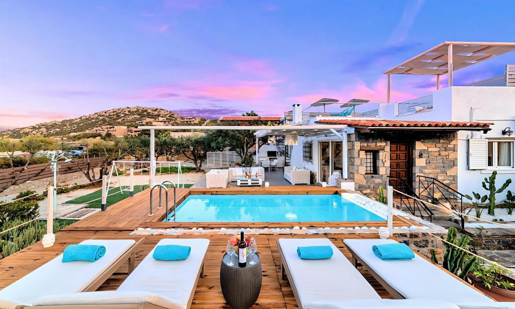 Cretan Lodge Heated Pool Ajos Nikolaos Zewnętrze zdjęcie