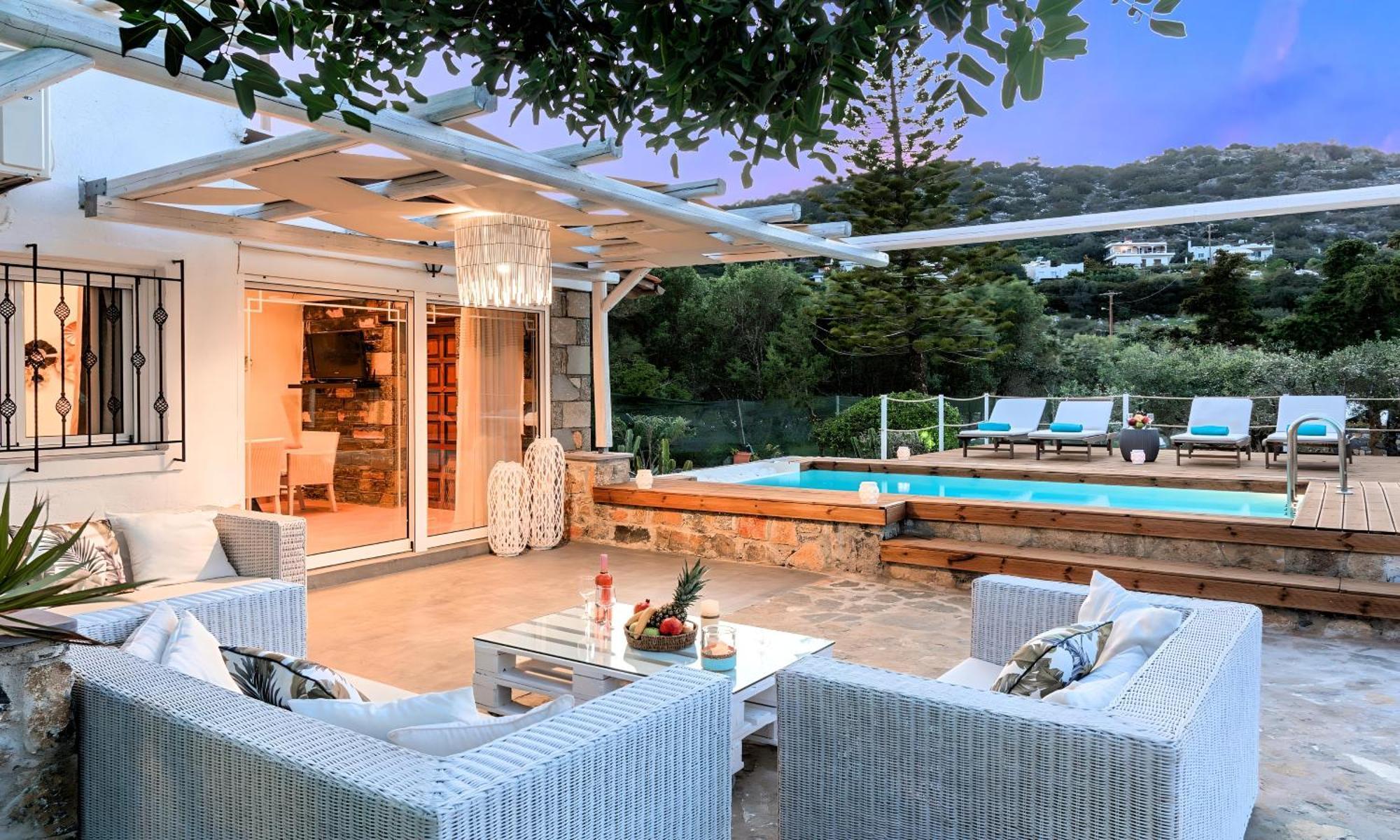 Cretan Lodge Heated Pool Ajos Nikolaos Zewnętrze zdjęcie